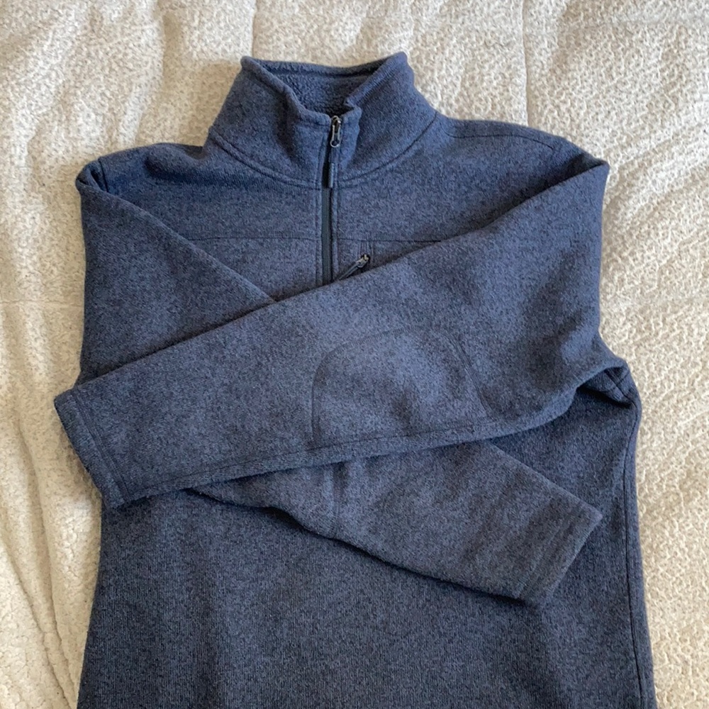 The North Face Blue Fuzzy Jacket For Winter - Large
